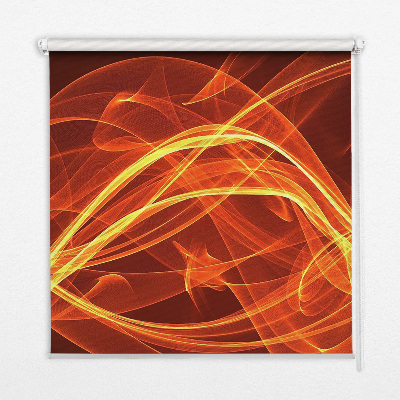 Store occultant fenêtre de couleur orange abstraite