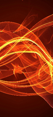 Store occultant fenêtre de couleur orange abstraite