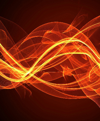 Store occultant fenêtre de couleur orange abstraite