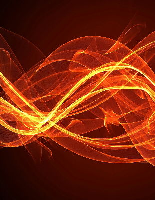 Store occultant fenêtre de couleur orange abstraite