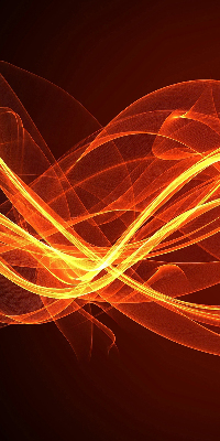 Store occultant fenêtre de couleur orange abstraite