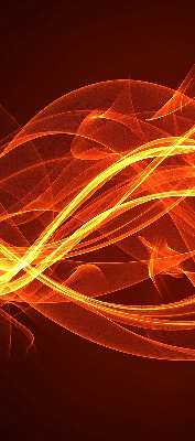 Store occultant fenêtre de couleur orange abstraite