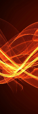 Store occultant fenêtre de couleur orange abstraite