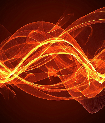Store occultant fenêtre de couleur orange abstraite