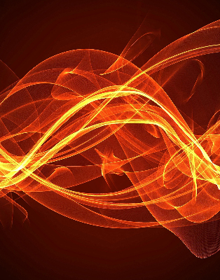 Store occultant fenêtre de couleur orange abstraite