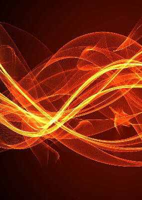 Store occultant fenêtre de couleur orange abstraite
