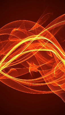Store occultant fenêtre de couleur orange abstraite