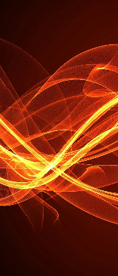 Store occultant fenêtre de couleur orange abstraite