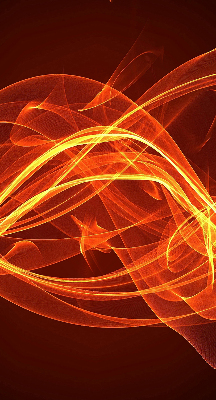 Store occultant fenêtre de couleur orange abstraite