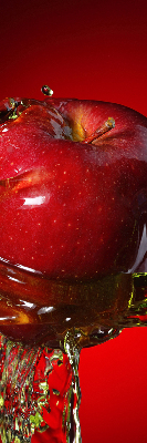 Store enrouleur occultant de couleur pomme avec finition arrosée d'eau