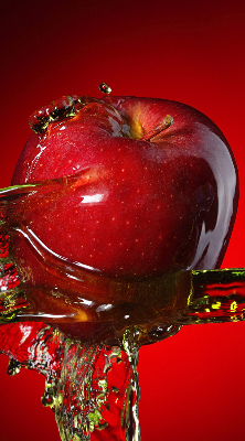 Store enrouleur occultant de couleur pomme avec finition arrosée d'eau