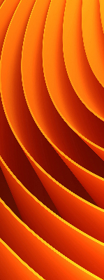 Store occultant fenêtre avec abstraction orange