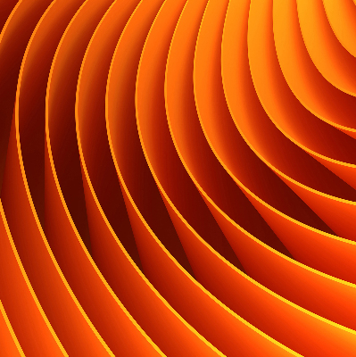 Store occultant fenêtre avec abstraction orange