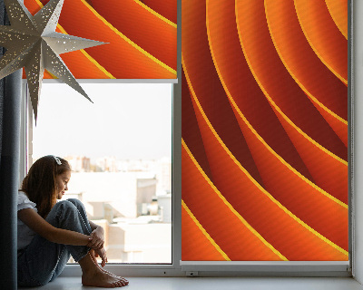 Store occultant fenêtre avec abstraction orange