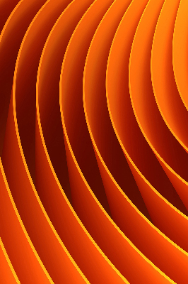 Store occultant fenêtre avec abstraction orange