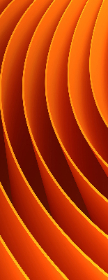 Store occultant fenêtre avec abstraction orange