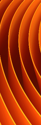 Store occultant fenêtre avec abstraction orange