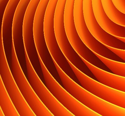 Store occultant fenêtre avec abstraction orange