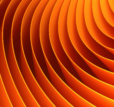 Store occultant fenêtre avec abstraction orange