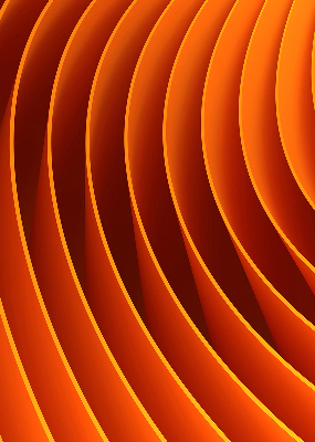 Store occultant fenêtre avec abstraction orange