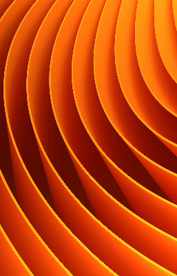Store occultant fenêtre avec abstraction orange