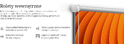 Store occultant fenêtre avec abstraction orange