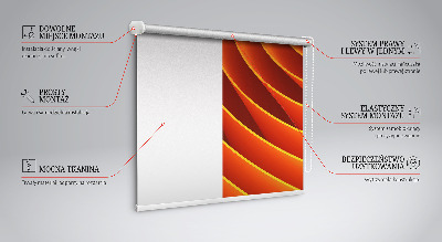 Store occultant fenêtre avec abstraction orange