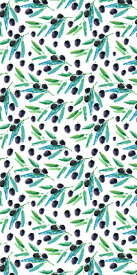 Store enrouleur occultant à feuilles et prunes