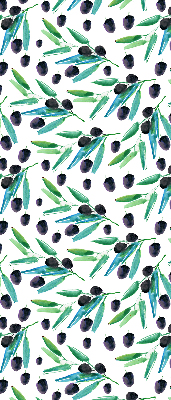 Store enrouleur occultant à feuilles et prunes