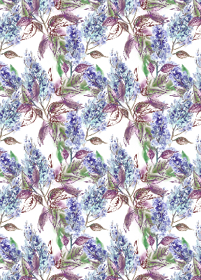 Store occultant fenêtre avec motif fleurs d'été