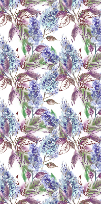 Store occultant fenêtre avec motif fleurs d'été