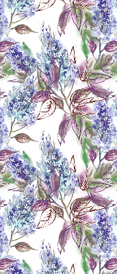 Store occultant fenêtre avec motif fleurs d'été