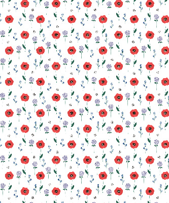 Store enrouleur occultant à fleurs de coquelicot