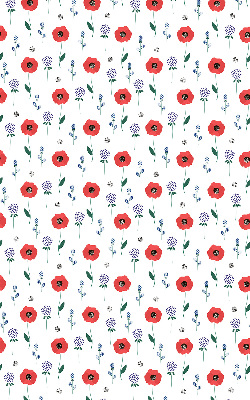 Store enrouleur occultant à fleurs de coquelicot