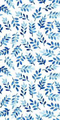 Store occultant fenetre feuilles bleues