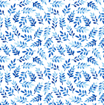 Store occultant fenetre feuilles bleues