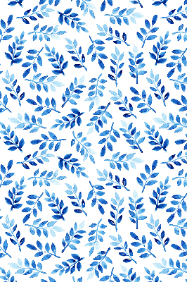 Store occultant fenetre feuilles bleues