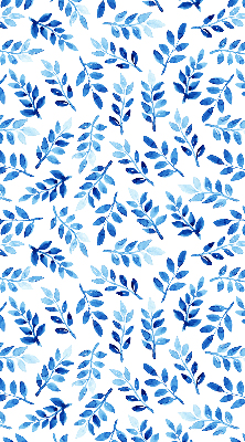 Store occultant fenetre feuilles bleues