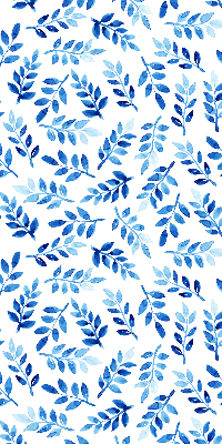 Store occultant fenetre feuilles bleues