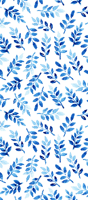 Store occultant fenetre feuilles bleues