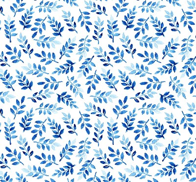 Store occultant fenetre feuilles bleues