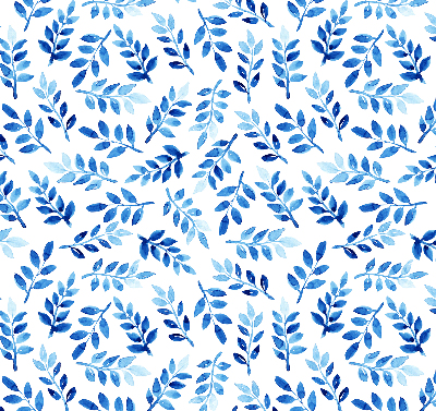 Store occultant fenetre feuilles bleues