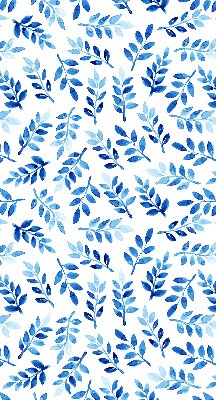 Store occultant fenetre feuilles bleues