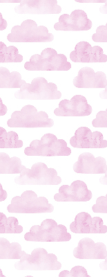 Store fenêtre intérieur avec nuages roses