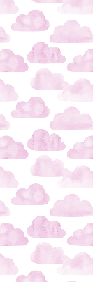 Store fenêtre intérieur avec nuages roses