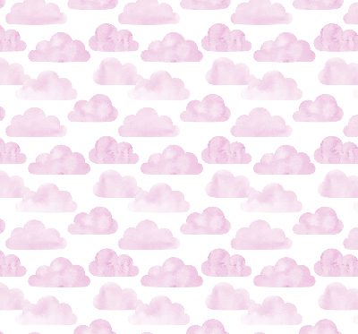 Store fenêtre intérieur avec nuages roses