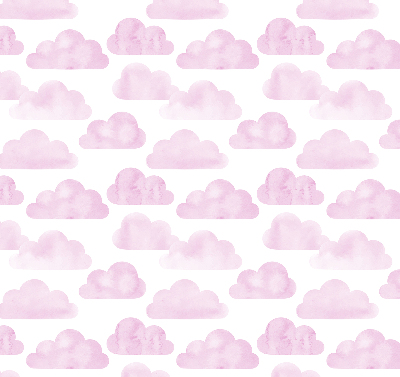 Store fenêtre intérieur avec nuages roses