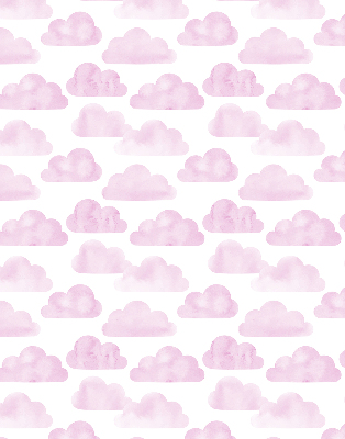 Store fenêtre intérieur avec nuages roses
