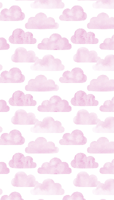 Store fenêtre intérieur avec nuages roses