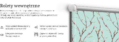 Store fenêtre intérieur brindilles
